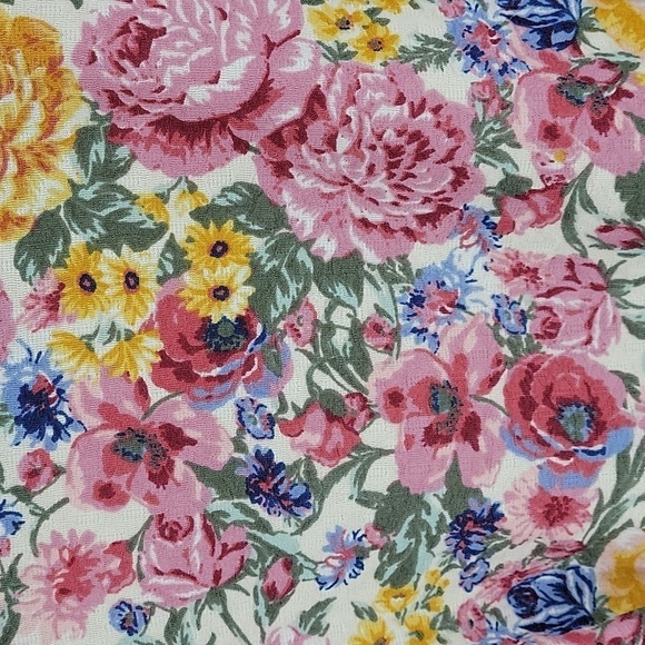 Rewind Floral Dress With Zip Up Back  With Ruffled Sleeves Size M - Picture 7 of 11